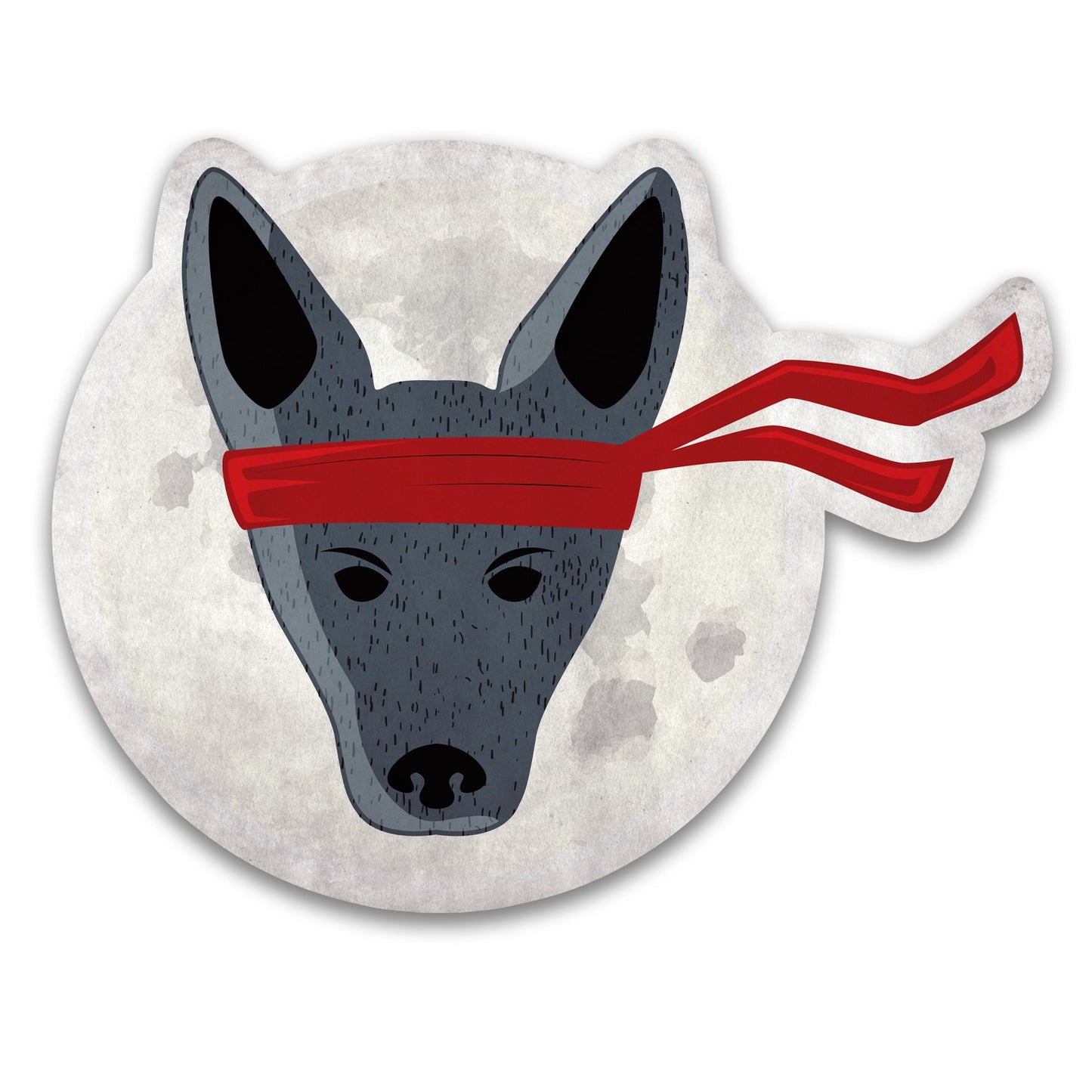 Ninja Dog Decal