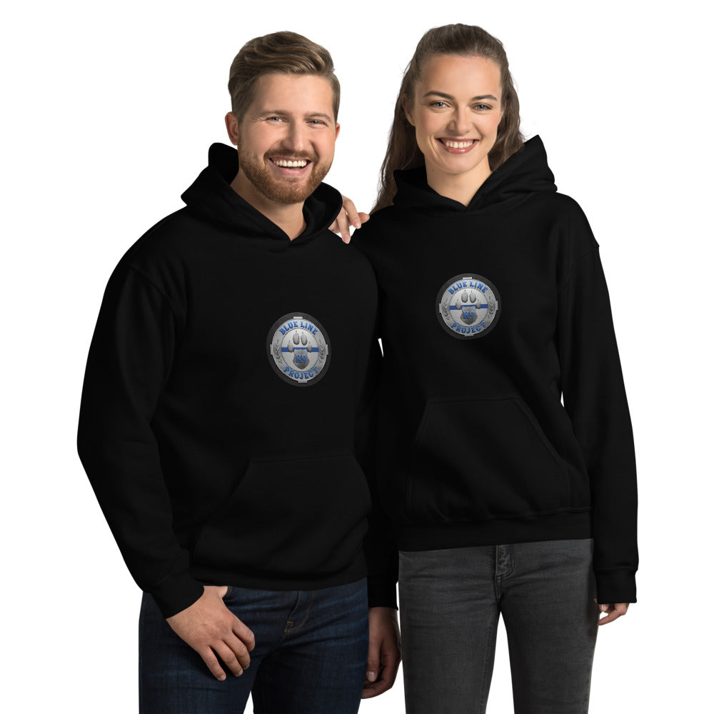 Blue Line K9 3D Logo Hoodie