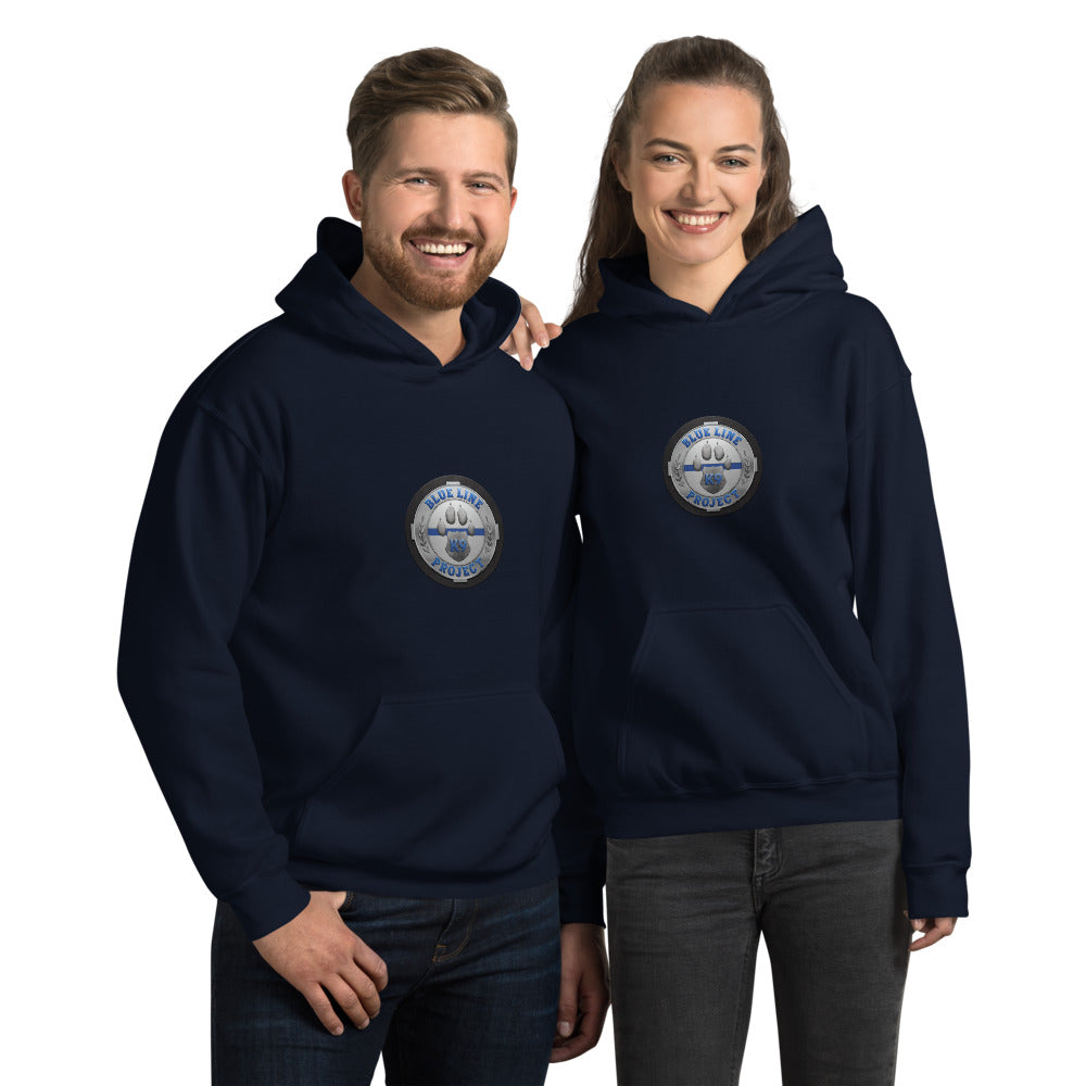 Blue Line K9 3D Logo Hoodie