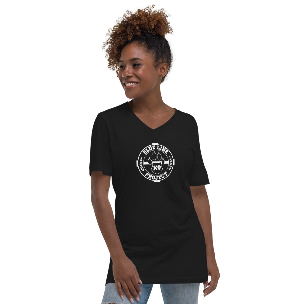 Blue line K9 Logo T-Shirt V-Neck Women