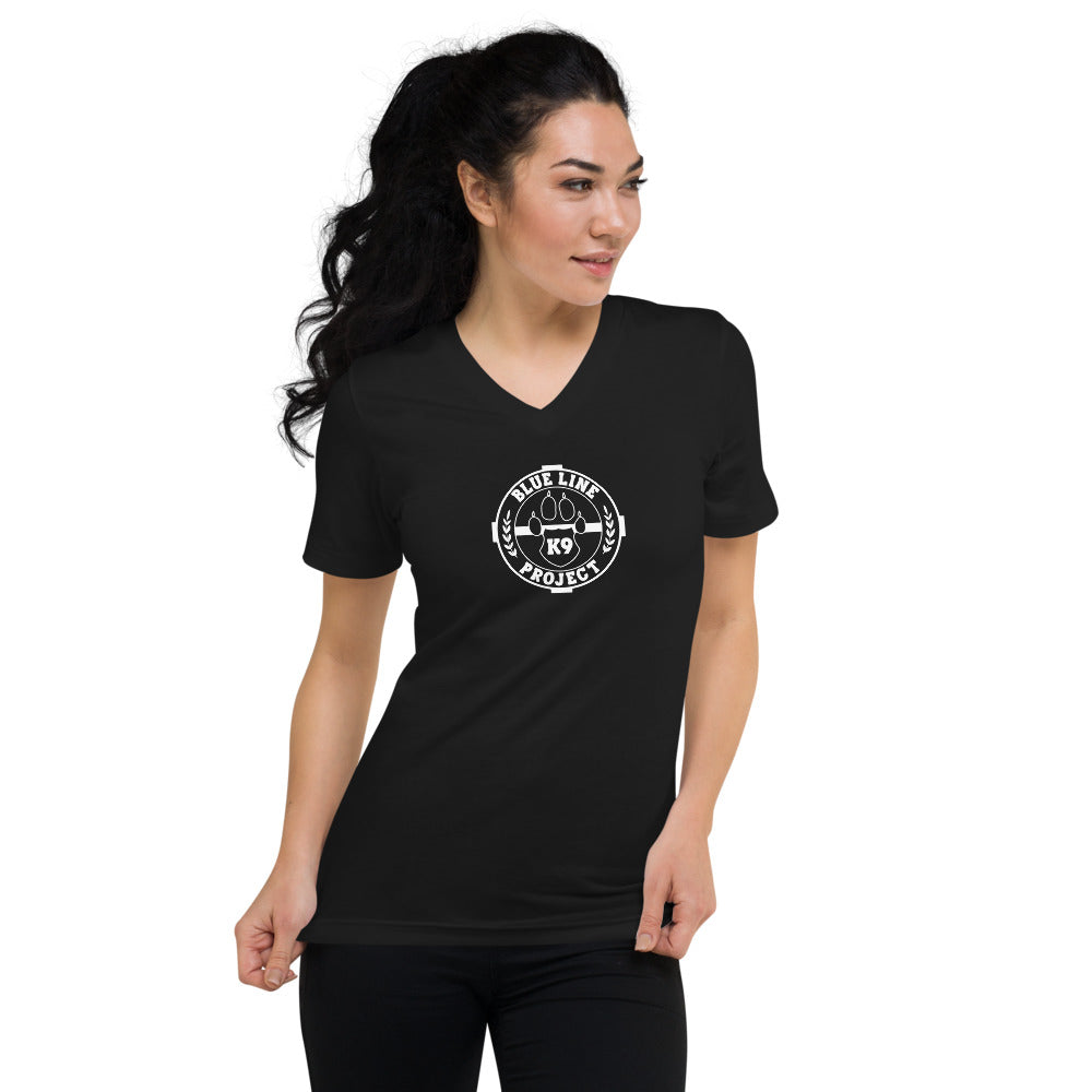 Blue line K9 Logo T-Shirt V-Neck Women