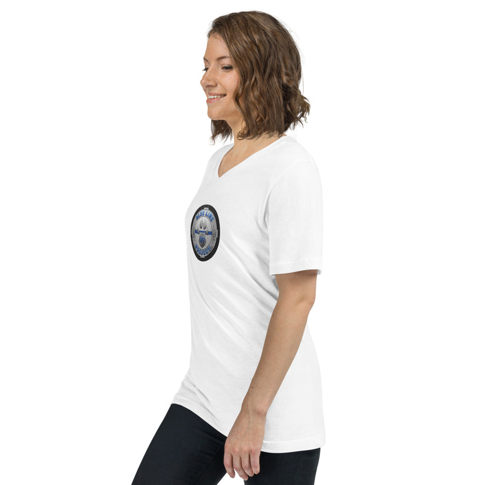 Blue Line K9 3D Logo T-Shirt V-Neck Women